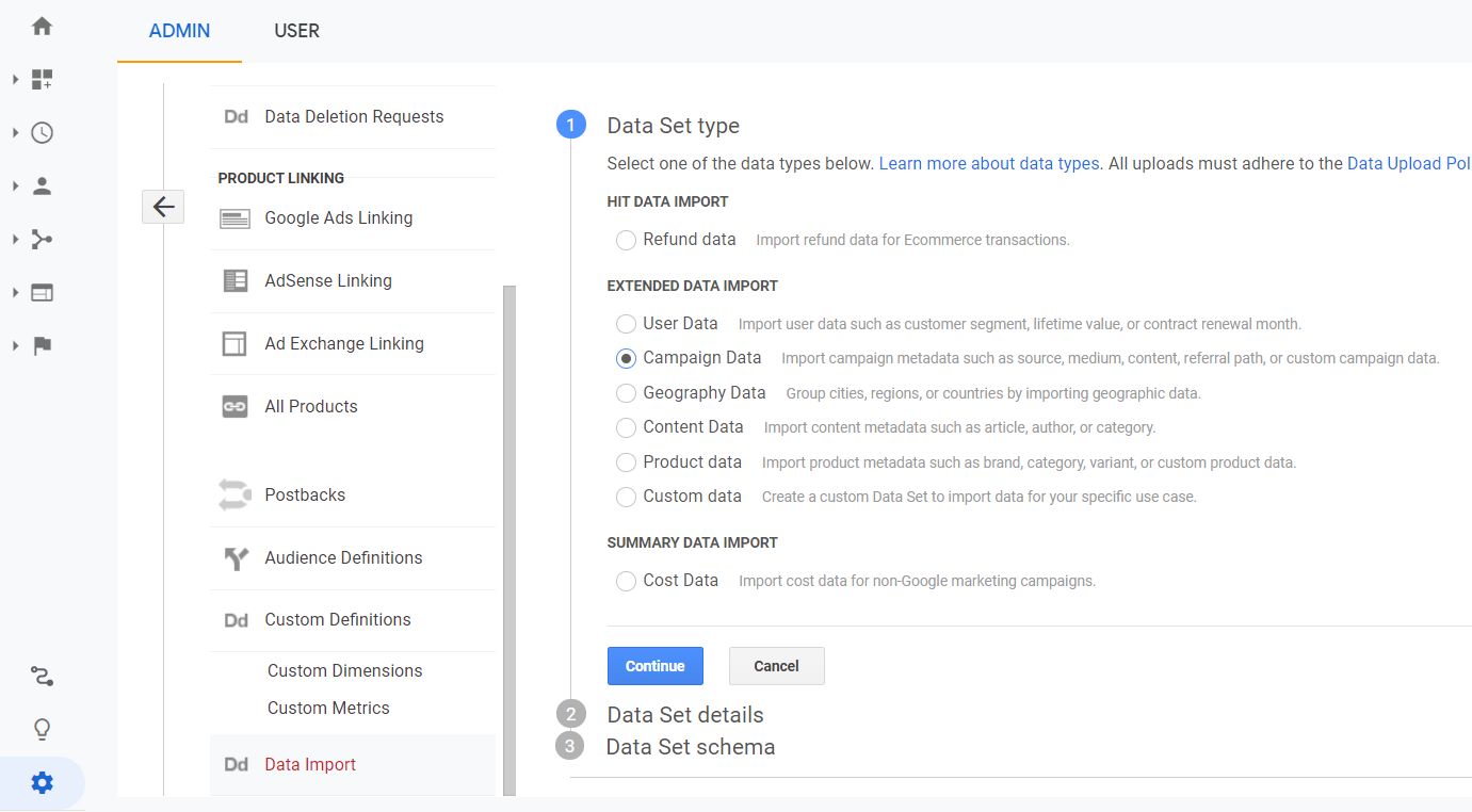Creating a new data set